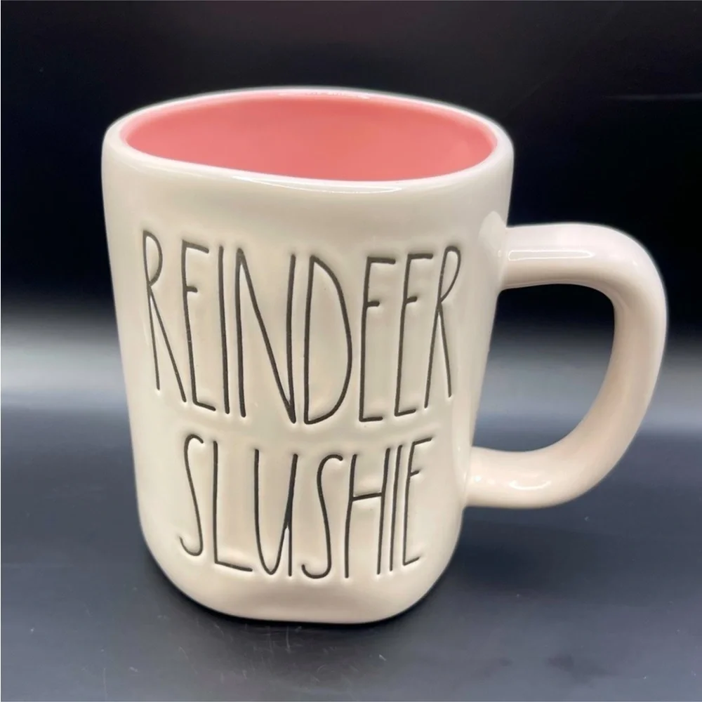 Rae Dunn White “REINDEER SLUSHIE” Mug